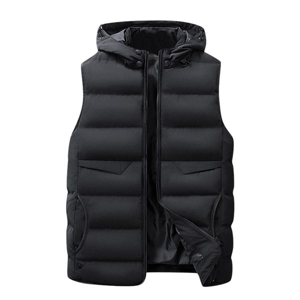 autum winter men's vest warm hooded jacket sleeveless for men plus size men waistcoat solid casual thicken mens work vests, Black;white
autum winter men's vest warm hooded jacket sleeveless for men plus size men waistcoat solid casual thicken mens work vests, Black;white