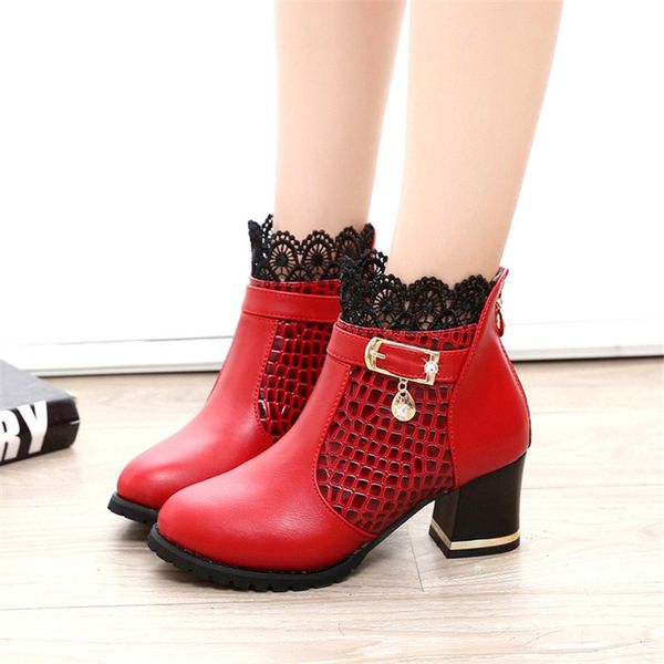 martin boot women pu pattern ankle boots shoes lace cuff thick heel women boots fall winter fashion red women shoes, Black
martin boot women pu pattern ankle boots shoes lace cuff thick heel women boots fall winter fashion red women shoes, Black