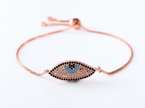 gold silver rose gold chain turkish eye bracelet micro pave cz zircon rope adjusted macrame bracelet vcg4534 charm bangles, Black
gold silver rose gold chain turkish eye bracelet micro pave cz zircon rope adjusted macrame bracelet vcg4534 charm bangles, Black