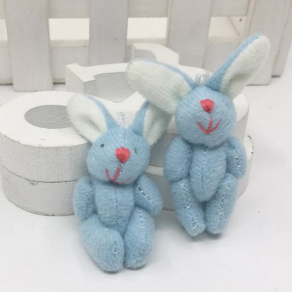 4cm plush long wool blue mini joint rabbit mini bunny pendants/key chain craft doll applique/cute/baby stripes, 2 pcs/lot
4cm plush long wool blue mini joint rabbit mini bunny pendants/key chain craft doll applique/cute/baby stripes, 2 pcs/lot