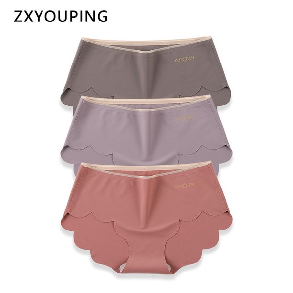 3pcs women seamless briefs soft breathable ultra thin panties mid waist ruffles underwear solid viscose intimates lingerie, Black;pink 
3pcs women seamless briefs soft breathable ultra thin panties mid waist ruffles underwear solid viscose intimates lingerie, Black;pink