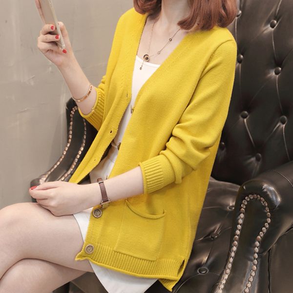 2018 autumn women sweaters v neck full sleeve solid thin knitted cardigans tb8002, White;black
2018 autumn women sweaters v neck full sleeve solid thin knitted cardigans tb8002, White;black