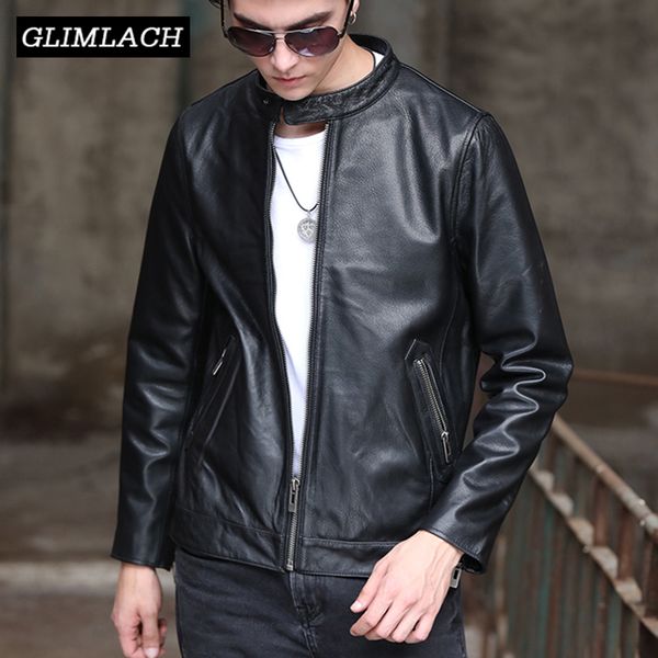 men cowhide real leather jacket black slim stand collar motorcycle biker genuine cow leather coat large size 6xl outwear clothes
men cowhide real leather jacket black slim stand collar motorcycle biker genuine cow leather coat large size 6xl outwear clothes
