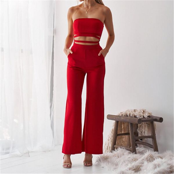 women's wrap chest jumpsuit 2019 summer sleeveless clubwear female backless playsuit party jumpsuit&romper long trousers, Black;white
women's wrap chest jumpsuit 2019 summer sleeveless clubwear female backless playsuit party jumpsuit&romper long trousers, Black;white