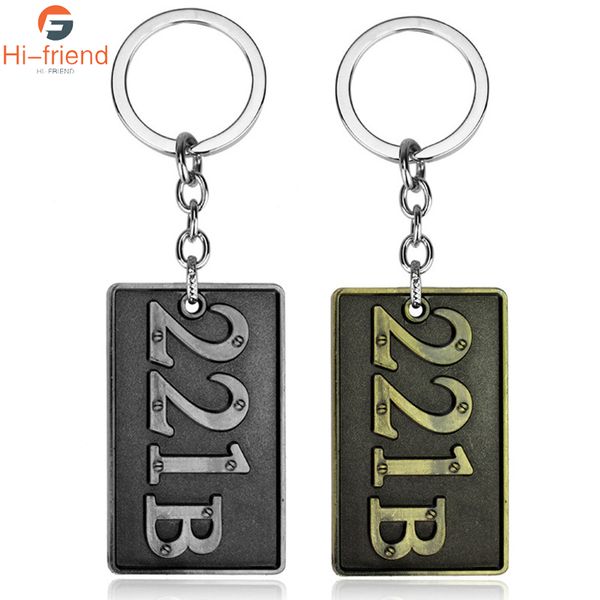 weight 46g sherlock holmes consulting detective 221b logo keychain men and women pendant jewelry car key accessories, Silver
weight 46g sherlock holmes consulting detective 221b logo keychain men and women pendant jewelry car key accessories, Silver