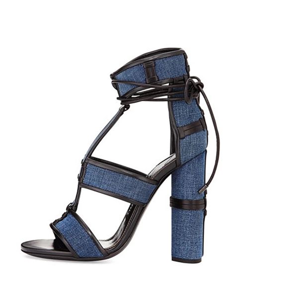 kim kardashian style jeans velvet women lace up sandals chunk high heels ankle wrap lady high heels pumps shoes patchwork, Black
kim kardashian style jeans velvet women lace up sandals chunk high heels ankle wrap lady high heels pumps shoes patchwork, Black