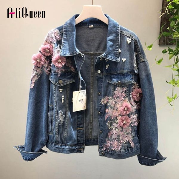 2019 women denim jackets 3d beading pink floral embroidery hole jean coat female causal outwear plue size short jeans top, Black;brown
2019 women denim jackets 3d beading pink floral embroidery hole jean coat female causal outwear plue size short jeans top, Black;brown