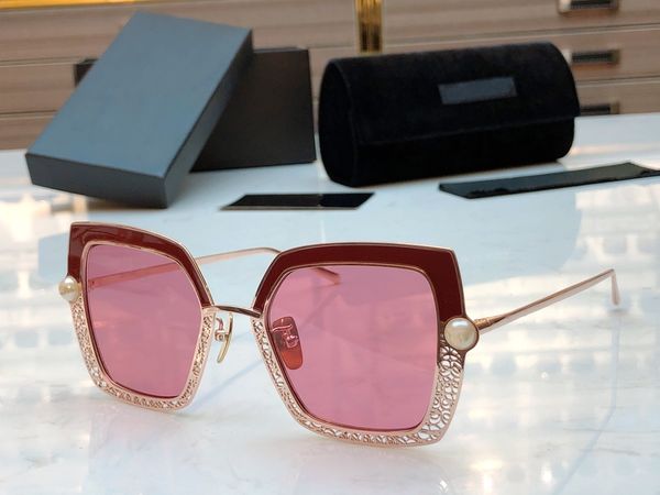 2020 new wine red gold hollow out metal frame with pearl pink glasses fashion designer men women sunglasses with box and dastbag, White;black
2020 new wine red gold hollow out metal frame with pearl pink glasses fashion designer men women sunglasses with box and dastbag, White;black