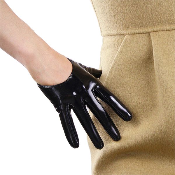 patent leather short style women gloves emulation genuine leather unlined french gothic rock 13cm female gloves p011, Blue;gray
patent leather short style women gloves emulation genuine leather unlined french gothic rock 13cm female gloves p011, Blue;gray