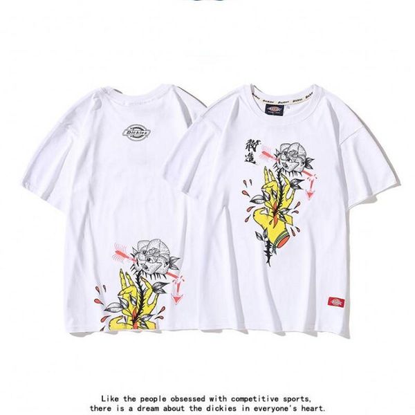 2020 mens t-shirts fashion casual trend round collar floral printing imported cotton material breathable comfortable tees, White;black
2020 mens t-shirts fashion casual trend round collar floral printing imported cotton material breathable comfortable tees, White;black