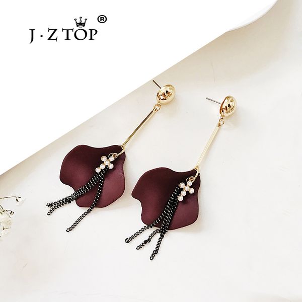jzladies elegant flower tassel stud earrings cross long imitation pearl pendant earrings for women fashion charm jewelry, Golden;silver
jzladies elegant flower tassel stud earrings cross long imitation pearl pendant earrings for women fashion charm jewelry, Golden;silver