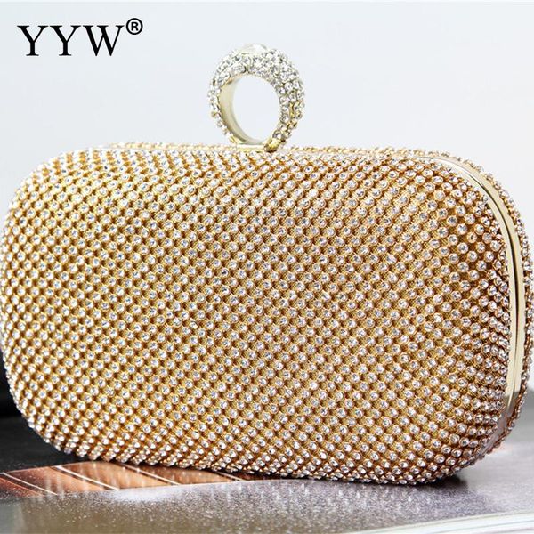yyw gold rhinestone finger ring evening bags diamonds wedding handbags women day clutch mini purse bag with chain clutch female
yyw gold rhinestone finger ring evening bags diamonds wedding handbags women day clutch mini purse bag with chain clutch female