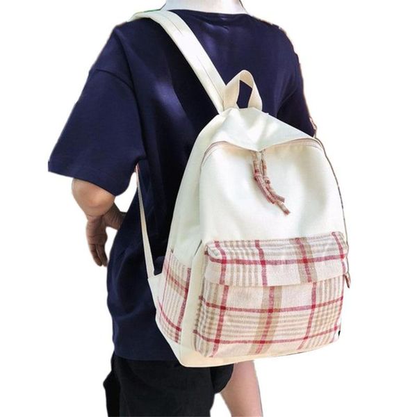 backpack crossbody bag for teenage girl plaid women zipper pocket color block backpack student travel school bag rucksack 2020
backpack crossbody bag for teenage girl plaid women zipper pocket color block backpack student travel school bag rucksack 2020