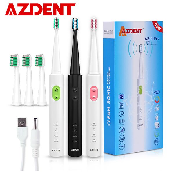 azdent new az-1 pro sonic electric toothbrush rechargeable usb charge 4 pcs replaceable heads timer teeth tooth brush waterproof
azdent new az-1 pro sonic electric toothbrush rechargeable usb charge 4 pcs replaceable heads timer teeth tooth brush waterproof