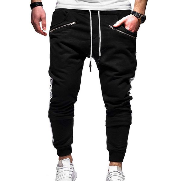 новые мужские joggers молнии повседневные брюки тонкий фитнес спортивная bottoms drawstring узкие брюки тренировочные брюки jogger тренирово, Black
новые мужские joggers молнии повседневные брюки тонкий фитнес спортивная bottoms drawstring узкие брюки тренировочные брюки jogger тренирово, Black