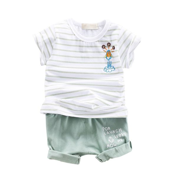 summer baby boys girl clothes short sleeve stripe cartoon print t-shirt shorts toddler casual outfits sets, White
summer baby boys girl clothes short sleeve stripe cartoon print t-shirt shorts toddler casual outfits sets, White