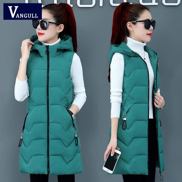 vangull women cotton vest winter autumn 2019 new female sleeveless waistcoat hooded warm long vest solid coat with zipper, Black;white
vangull women cotton vest winter autumn 2019 new female sleeveless waistcoat hooded warm long vest solid coat with zipper, Black;white
