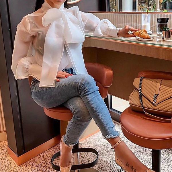 women shirts 2019 summer long sleeve solid white women blouse fashion big bow tie elegant office lady transparent shirt top
women shirts 2019 summer long sleeve solid white women blouse fashion big bow tie elegant office lady transparent shirt top