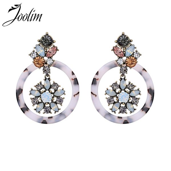 joolim jewelry wholesale/ crystal flower resin hoop earring party earring for women, Golden
joolim jewelry wholesale/ crystal flower resin hoop earring party earring for women, Golden