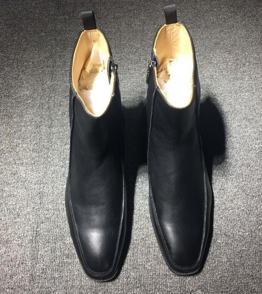 perfect quality brand red bottom designers men's boot brians knight boots leather + elastic flats leather shoes gentleman wedding party, Black
perfect quality brand red bottom designers men's boot brians knight boots leather + elastic flats leather shoes gentleman wedding party, Black