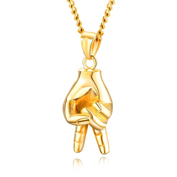 men's winning finger gesture pendant necklace new fashion stainless steel 18k gold plated charm pendants jewelry, Silver
men's winning finger gesture pendant necklace new fashion stainless steel 18k gold plated charm pendants jewelry, Silver