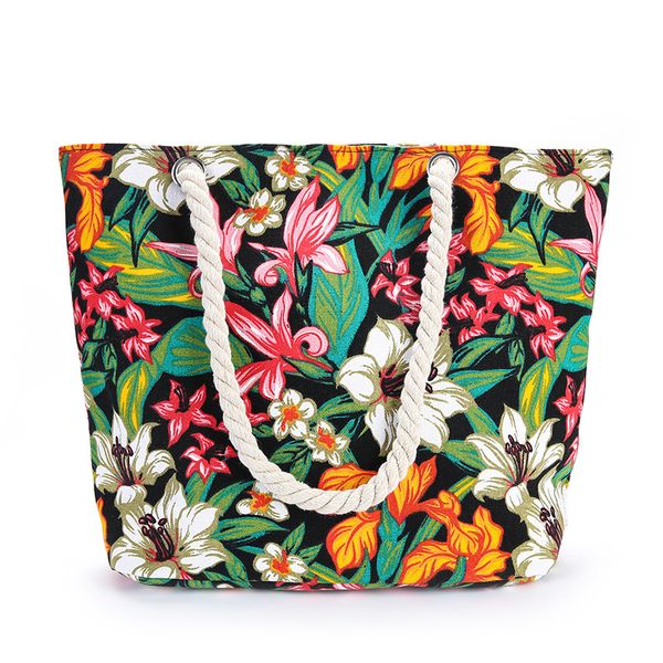new beach tote bag 2020 fashion women canvas summer large capacity flower printed tote handbag girls shopping shoulder bags
new beach tote bag 2020 fashion women canvas summer large capacity flower printed tote handbag girls shopping shoulder bags