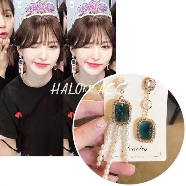 lovely shiny square rhinestone asymmetry temperament long chain pearl tassel drop pendientes fashion women earrings party gift, Silver
lovely shiny square rhinestone asymmetry temperament long chain pearl tassel drop pendientes fashion women earrings party gift, Silver