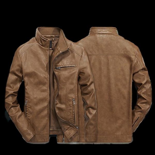 brand washed men leather jacket mens thin leather motorcycle standing collar motorcycle style men's coat pu streetwear, Black
brand washed men leather jacket mens thin leather motorcycle standing collar motorcycle style men's coat pu streetwear, Black