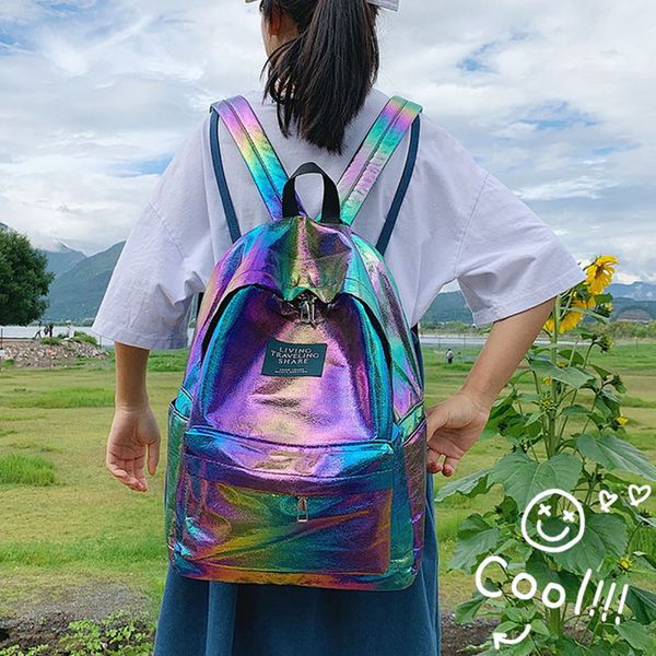 women laser backpack fashion travel bags 2019 backpack new women girls shoulder bag oxford holographic
women laser backpack fashion travel bags 2019 backpack new women girls shoulder bag oxford holographic