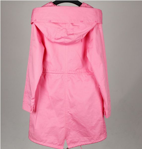 spring pink maomaokong brand women canvas long jackets ladies trench coats with hoody ykk zipper, Tan;black
spring pink maomaokong brand women canvas long jackets ladies trench coats with hoody ykk zipper, Tan;black