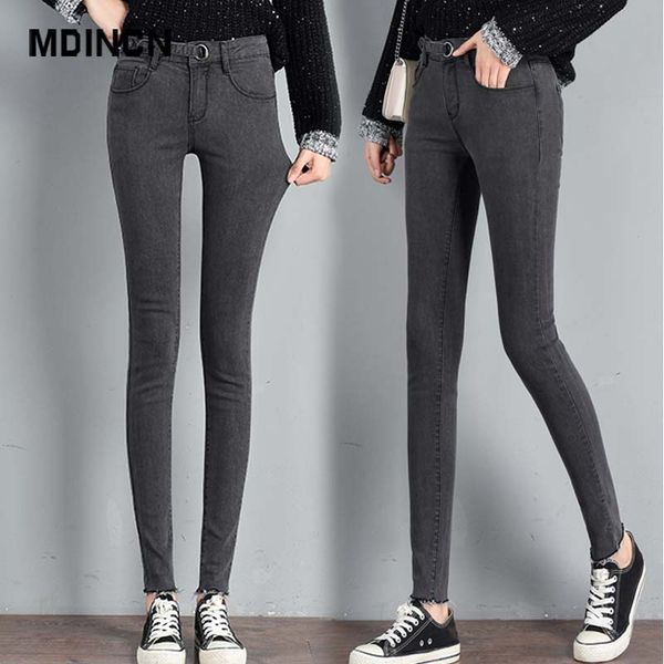mdincn high waist jeans women casual was thin and softened denim feet pants 2020 spring new korean stretch women's trousers, Blue
mdincn high waist jeans women casual was thin and softened denim feet pants 2020 spring new korean stretch women's trousers, Blue