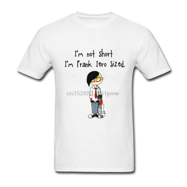funny t shirt men im not short im frank iero size t shirt teenager cartoon clothing plus size, White;black
funny t shirt men im not short im frank iero size t shirt teenager cartoon clothing plus size, White;black