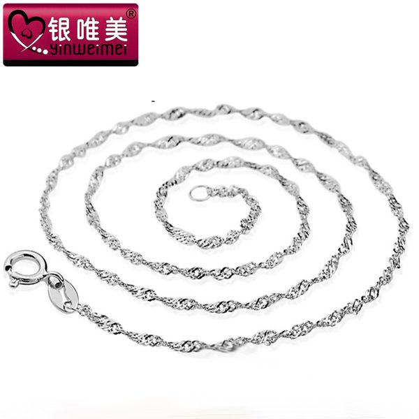 925 sterling silver necklace womens water wave chain fashion jewelry silver wholesale korean-style european and american authentic gifts
925 sterling silver necklace womens water wave chain fashion jewelry silver wholesale korean-style european and american authentic gifts