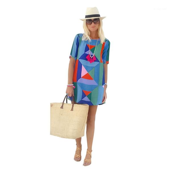 loose panelled female dresses fashion designer crew neck apparel women summer geometric printed dress casual, Black;gray
loose panelled female dresses fashion designer crew neck apparel women summer geometric printed dress casual, Black;gray