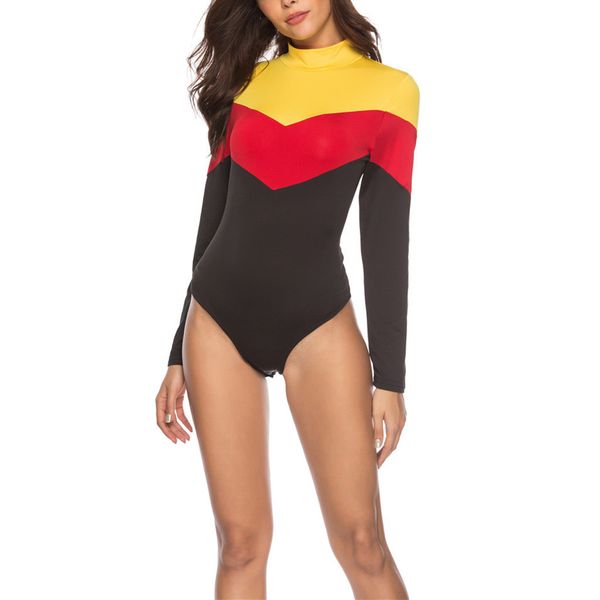 2019 spring modern lady long sleeve o-neck jumpsuits patchwork bodysuits slim fit body bodycon bodysuits, Black;white
2019 spring modern lady long sleeve o-neck jumpsuits patchwork bodysuits slim fit body bodycon bodysuits, Black;white
