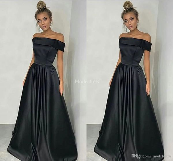 black a line evening dresses off shoulder sweep train vestidos de fiesta simple special occasion dress formal party evening gowns, Black;red
black a line evening dresses off shoulder sweep train vestidos de fiesta simple special occasion dress formal party evening gowns, Black;red