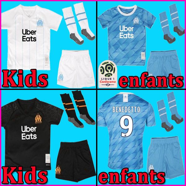 19 20 olympique de marseille soccer jersey om kids kit 2019 2020 maillot de foot payet thauvin benedetto football shirt boy sets, Black
19 20 olympique de marseille soccer jersey om kids kit 2019 2020 maillot de foot payet thauvin benedetto football shirt boy sets, Black