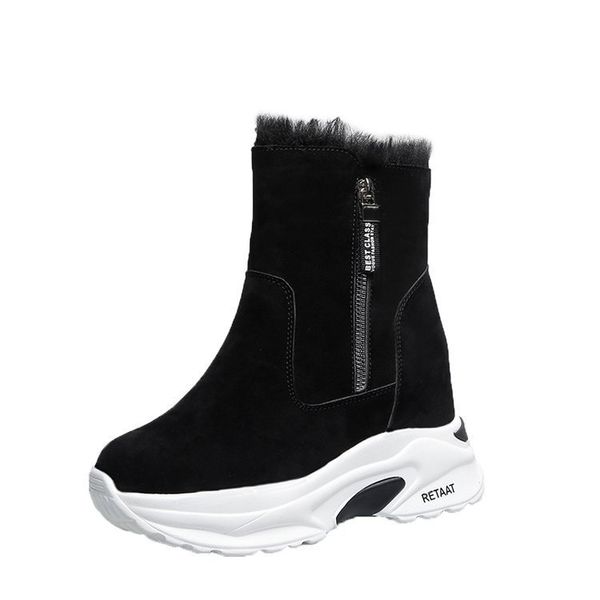 women's increase within winter snow boots zapatos de mujer casual flock wedges short plush zipper short boots ladies winte, Black
women's increase within winter snow boots zapatos de mujer casual flock wedges short plush zipper short boots ladies winte, Black