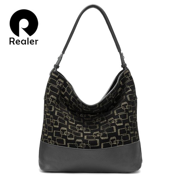 realer female handbags genuine leather bags for women large tote bag hobos patchwork shoulder handbag ladies 2019 fashion
realer female handbags genuine leather bags for women large tote bag hobos patchwork shoulder handbag ladies 2019 fashion