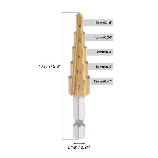 uxcell titanium шаг сверло 4мм до 12мм 5 размер шага 2 straight flute шестигранным хвостовиком для металла wood plastic быстрорежущей стали
uxcell titanium шаг сверло 4мм до 12мм 5 размер шага 2 straight flute шестигранным хвостовиком для металла wood plastic быстрорежущей стали