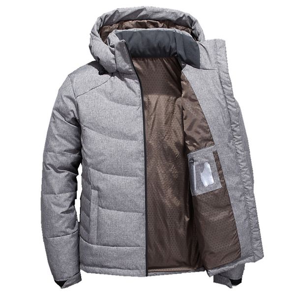 2019 winter new thick down jacket men windproof warm hooded jackets mens solid color coldproof coat male fashion outwear, Black
2019 winter new thick down jacket men windproof warm hooded jackets mens solid color coldproof coat male fashion outwear, Black