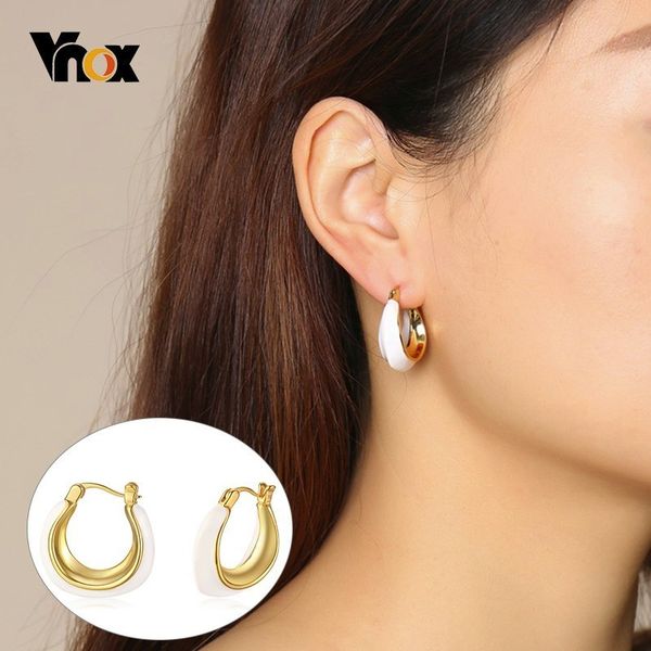 vnox chic street wear hoop earrings for women gold tone copper lady girls earrings elegant party jewelry, Golden
vnox chic street wear hoop earrings for women gold tone copper lady girls earrings elegant party jewelry, Golden