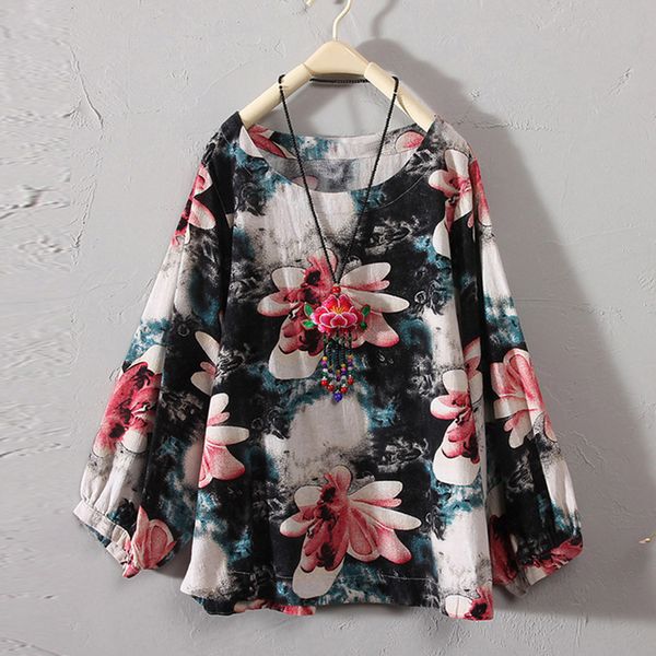 plus size womens and blouses vintage floral long sleeve blouse 2018 women clothes ladies korean fashion clothing, White
plus size womens and blouses vintage floral long sleeve blouse 2018 women clothes ladies korean fashion clothing, White