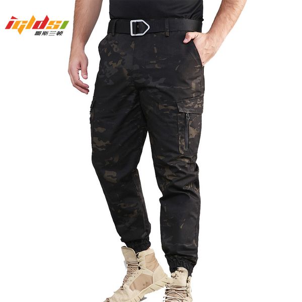 men's camouflage tactical jogger pencil pants many pockets army combat cargo pants paintball cotton trousers, Black
men's camouflage tactical jogger pencil pants many pockets army combat cargo pants paintball cotton trousers, Black