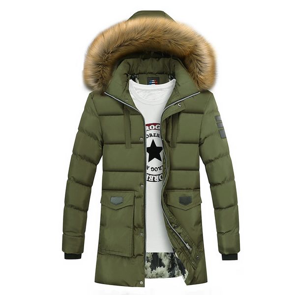 winter thick hooded mid-length down jacket cotton-padded clothes large size cotton-padded clothes men's, Black
winter thick hooded mid-length down jacket cotton-padded clothes large size cotton-padded clothes men's, Black