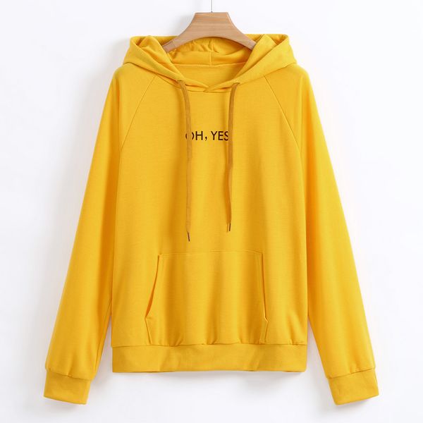 oh yes new fashion corduroy long sleeves letter harajuku print light pink pullovers o-neck women's hooded sweatshirt f, Black
oh yes new fashion corduroy long sleeves letter harajuku print light pink pullovers o-neck women's hooded sweatshirt f, Black