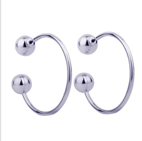 korean simple temperament earrings, exaggerated front and rear dual-use earrings, semi-circular opening alloy earrings, Golden
korean simple temperament earrings, exaggerated front and rear dual-use earrings, semi-circular opening alloy earrings, Golden