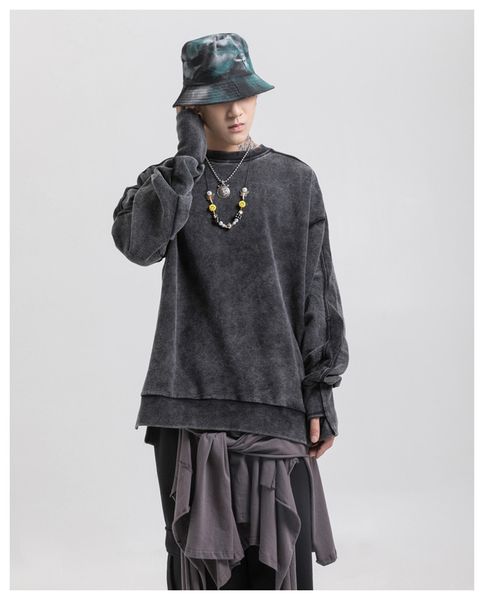 vintage mens designer sweatshirts fashion loose high street style pullover solid color mens sweatshirts casual males clothing, Black
vintage mens designer sweatshirts fashion loose high street style pullover solid color mens sweatshirts casual males clothing, Black