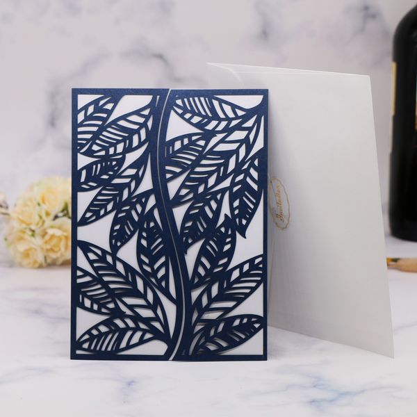 30pcs nature wedding card with white envelope exquisite leaf patterns grand event celebration invitation card sale, Black
30pcs nature wedding card with white envelope exquisite leaf patterns grand event celebration invitation card sale, Black