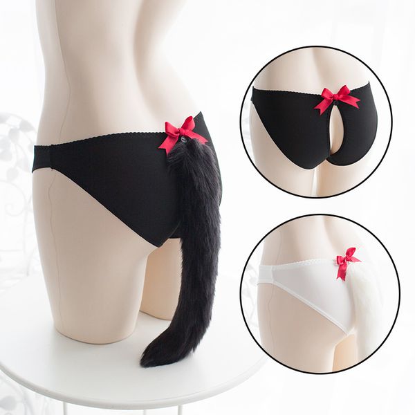 tail cute open crotch lingerie underwear plush hair ball kawaii lolita female silk briefs panties costumes accessories, Black;pink
tail cute open crotch lingerie underwear plush hair ball kawaii lolita female silk briefs panties costumes accessories, Black;pink